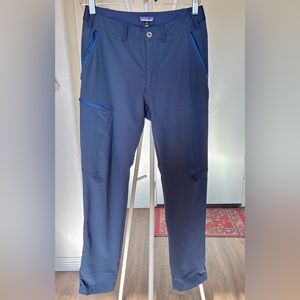 Patagonia Altvia Trail Pants Size 28 Short Color Nena blue